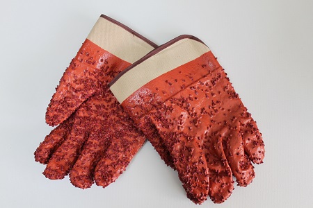 Triple Dipped Red PVC, PVC Chips, Jersey Lined, Rubberized 6 dz (image for) Triple Dipped Red PVC, PVC Chips, Jersey Lined, Rubberized 6 dz